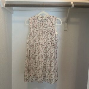 GB Girls Cream and Brown Floral Blouse